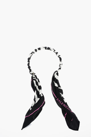 Printed Logo Scarf Necklace