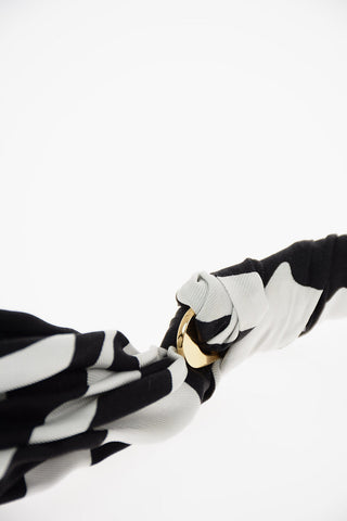 Printed Logo Scarf Necklace