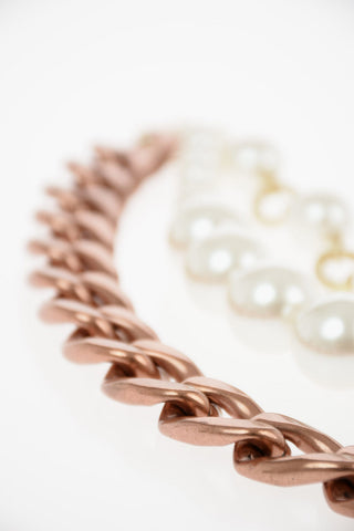 Brass Necklace with jewels