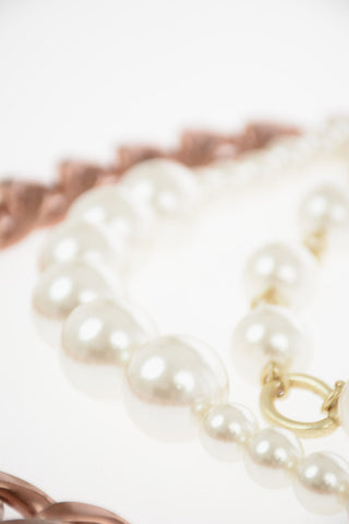 Brass Necklace with jewels