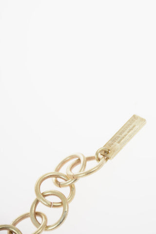 Brass Necklace with jewels