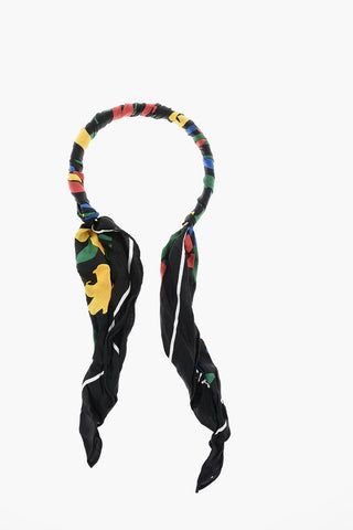 Sciarpa a Collana con Logo Stampato