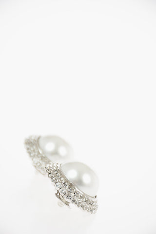 Rhinestone Embellished Clip On Earrings