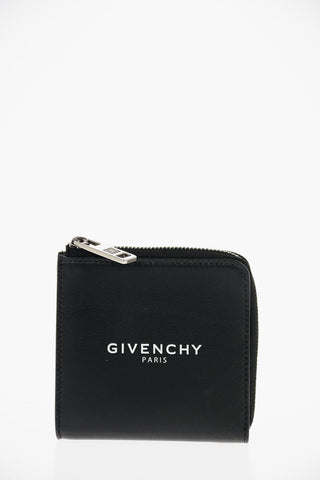 Printed Logo Leather Card Holder