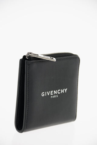 Printed Logo Leather Card Holder