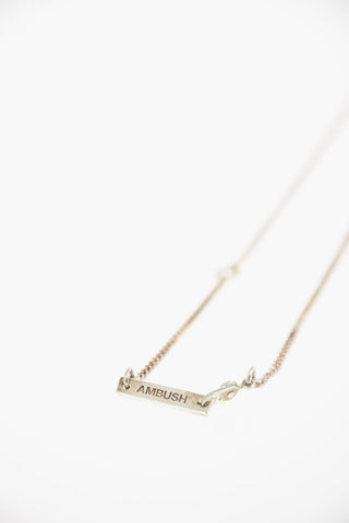 Silver CIG CASE Necklace with Cylinder-shaped Pendant
