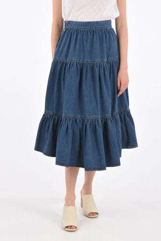 Denim Layered Skirt