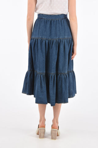 Denim Layered Skirt