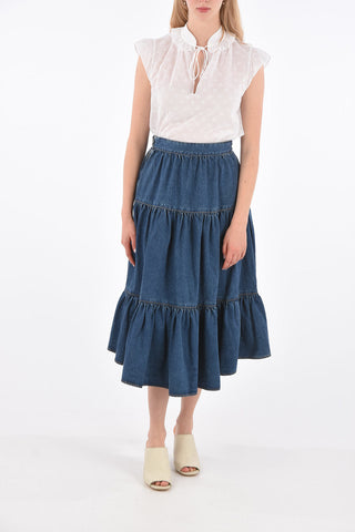 Denim Layered Skirt