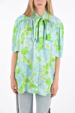Camicia Tie Neck Logata 
