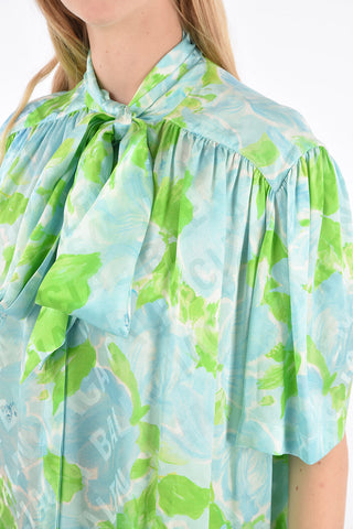 Camicia Tie Neck Logata 
