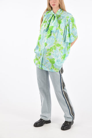 Camicia Tie Neck Logata 
