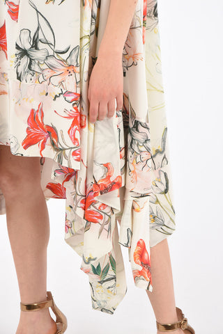 Asymmetrical Floral Dress