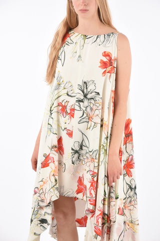 Asymmetrical Floral Dress