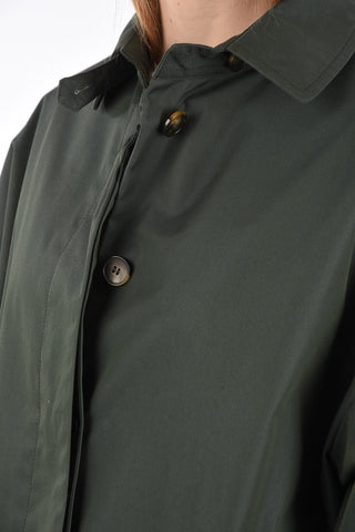 hidden closure MARTINA balmacaan coat