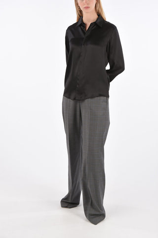 Silk Hidden Closure Shirt