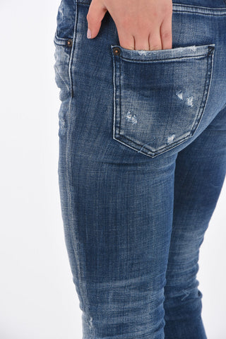 distressed jeans COOL GIRL CROPPED a vita regolare