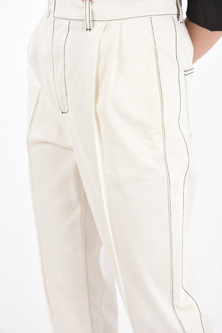 Double Pleat LOGO Jeans