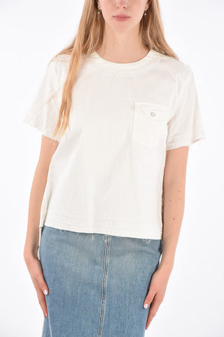 Denim Asymmetrical Top