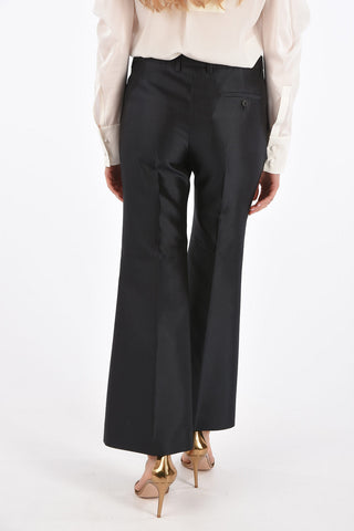 Pantaloni Flare a Vita Alta