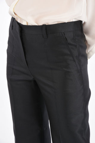 Pantaloni Flare a Vita Alta