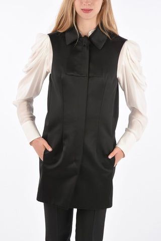 Zipped Long Line Vest