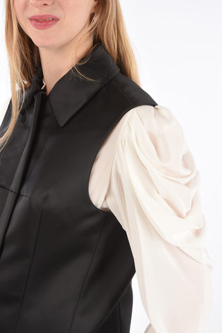 Zipped Long Line Vest