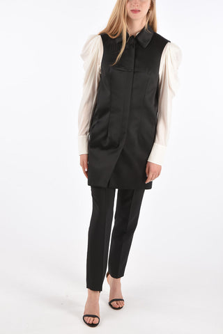 Zipped Long Line Vest