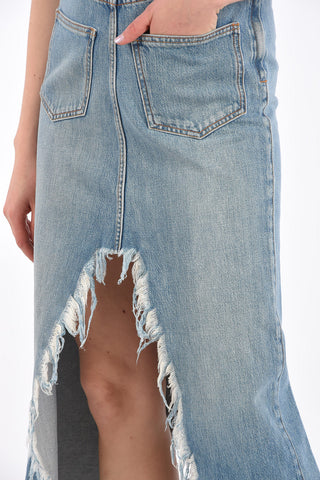 Gonna Destrutturata in Denim