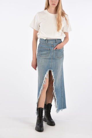 Gonna Destrutturata in Denim