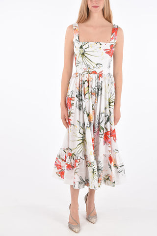 Jetted Pocket Floral Dress