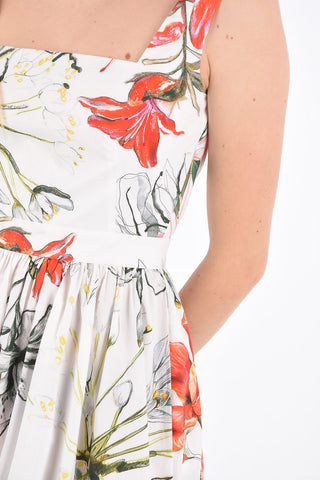 Jetted Pocket Floral Dress