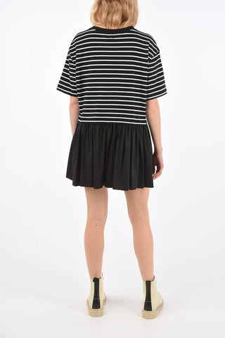 Short Sleeve Mini Dress with Jewel Applications