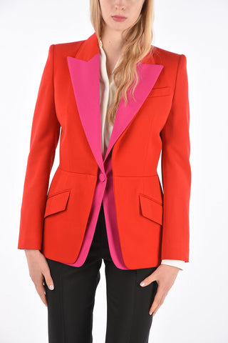 Peak Lapel Double Layer Blazer