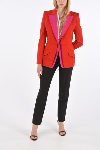 Peak Lapel Double Layer Blazer