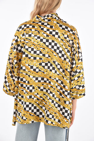 Camicia Oversize a Maniche Corte 