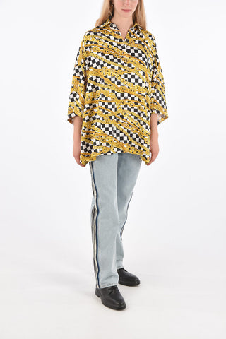 Camicia Oversize a Maniche Corte 