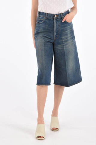 Pantaloni Culotte in Denim