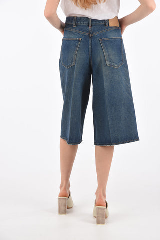 Pantaloni Culotte in Denim