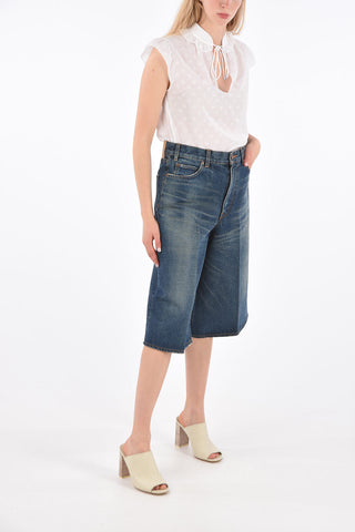 Pantaloni Culotte in Denim