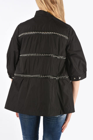 NOIR KEI NINOMIYA studded oversized SILVER outerwear jacket