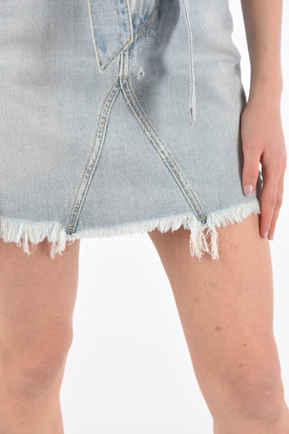 Minigonna in Denim con Cintura 