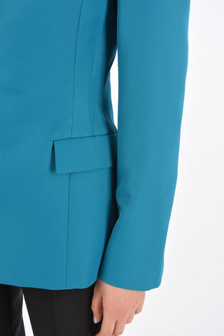 Peaked Lapel One Button Blazer
