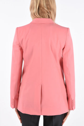 Flap Pocket Double-Breasted Blazer