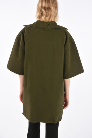 MM6 Tie neck Oversize Top