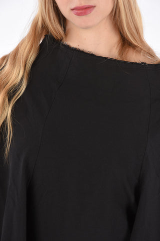 Frayed Hem Unstructured Blouse