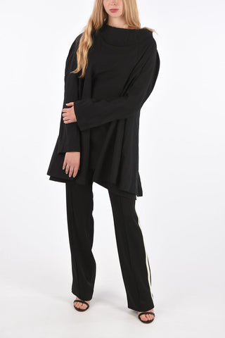 Frayed Hem Unstructured Blouse