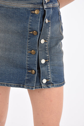 Denim Mini Wrap Skirt