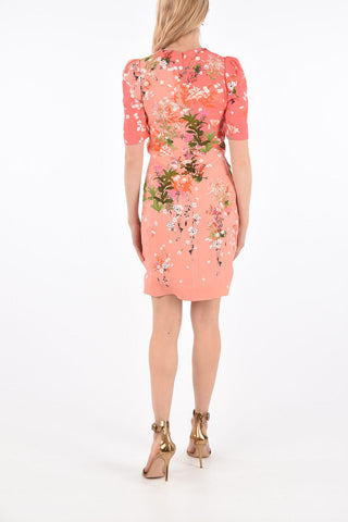 Floral Short Sleeve Mini Dress