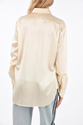 Hidden Closure Studded Shirt